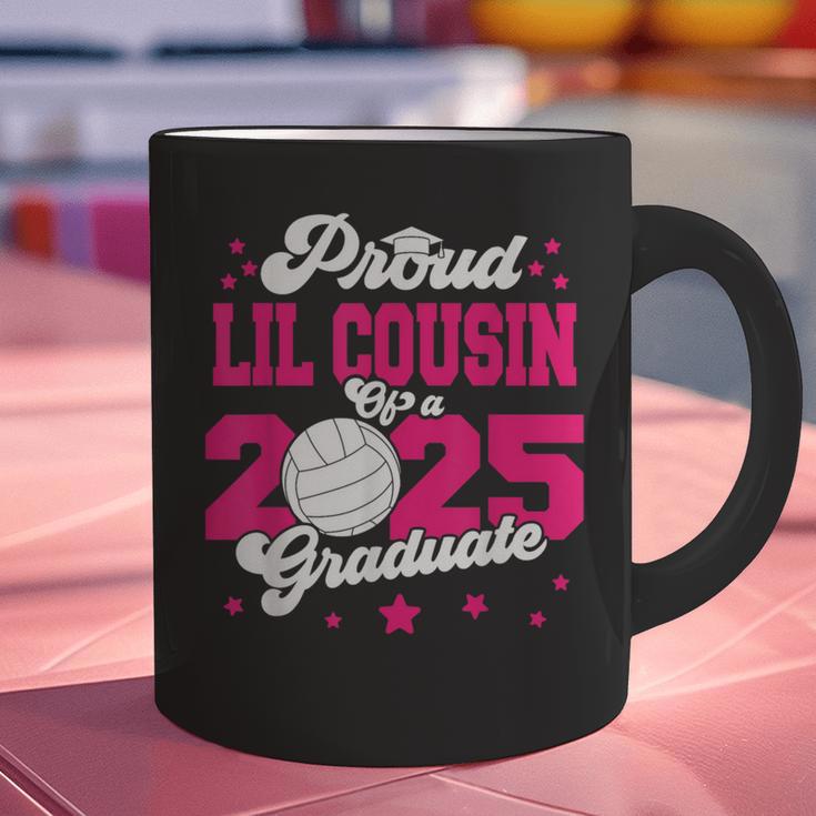 Lil Cousin Of a 2025 Graduate Prom Graduation 25 VolleyBall Graphic Print Coffee Mug
