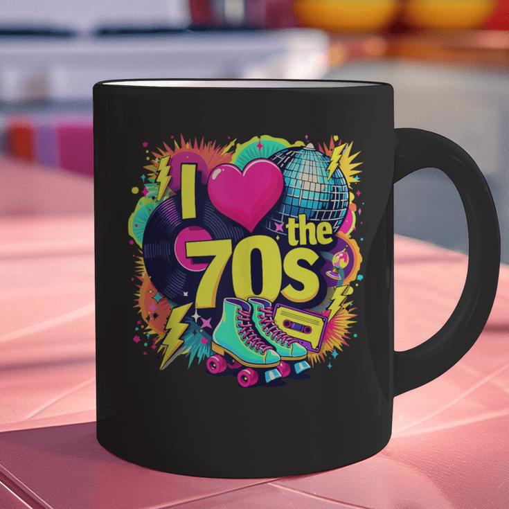 I Love The 70s Retro Cassette Roller Vinyl Nostalgia Vibes Graphic Print Coffee Mug I Love The 70s Retro Cassette Roller Vinyl Nostalgia Vibes Graphic Print Coffee Mug