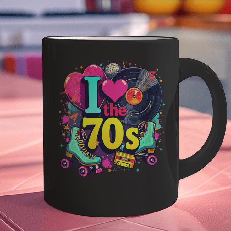 I Love The 70s Vintage Cassette Roller Vinyl Nostalgia 70s Graphic Print Coffee Mug I Love The 70s Vintage Cassette Roller Vinyl Nostalgia 70s Graphic Print Coffee Mug
