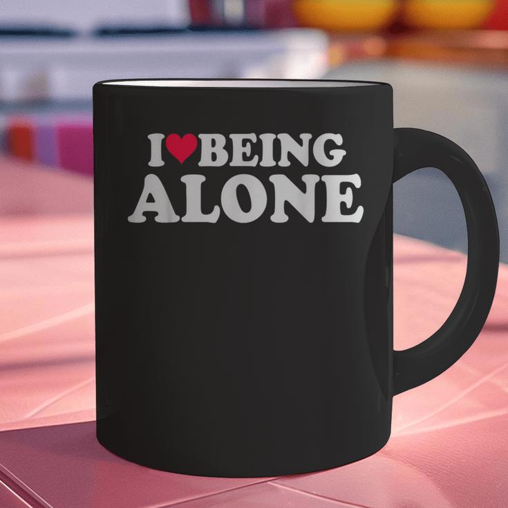 I Love Being Alone Introvert & Anxious Girl Red Heart Graphic Print Coffee Mug I Love Being Alone Introvert & Anxious Girl Red Heart Graphic Print Coffee Mug