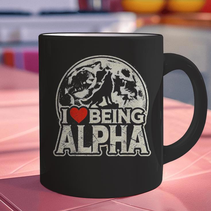 I Love Being Alpha Moonlit Wolf Meme Alpha Introvert Graphic Print Coffee Mug I Love Being Alpha Moonlit Wolf Meme Alpha Introvert Graphic Print Coffee Mug