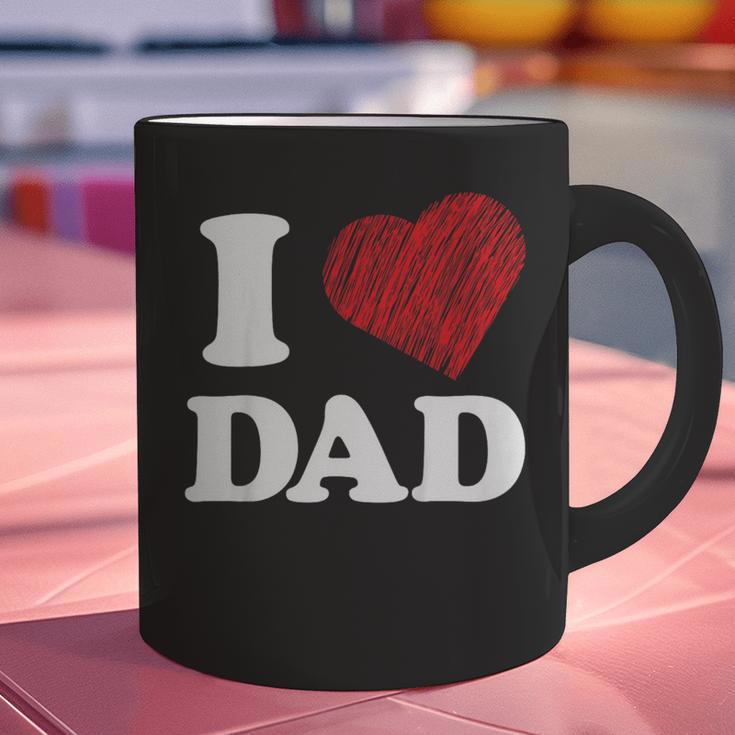 I Love Dad Graphic Print Coffee Mug