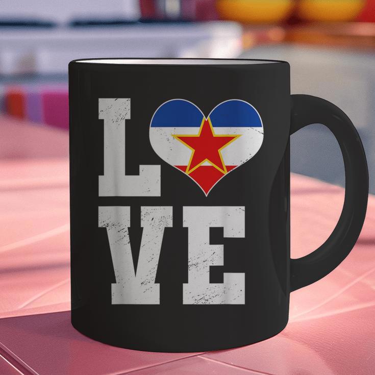 Love Yugoslavia Proud Yugoslav Nostalgia Graphic Print Coffee Mug