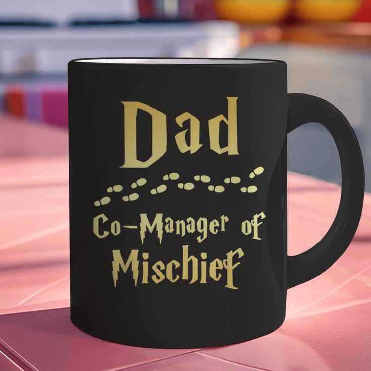 Magical Dad Manager Of Mischief Birthday Family Matching Graphic Print Coffee Mug
