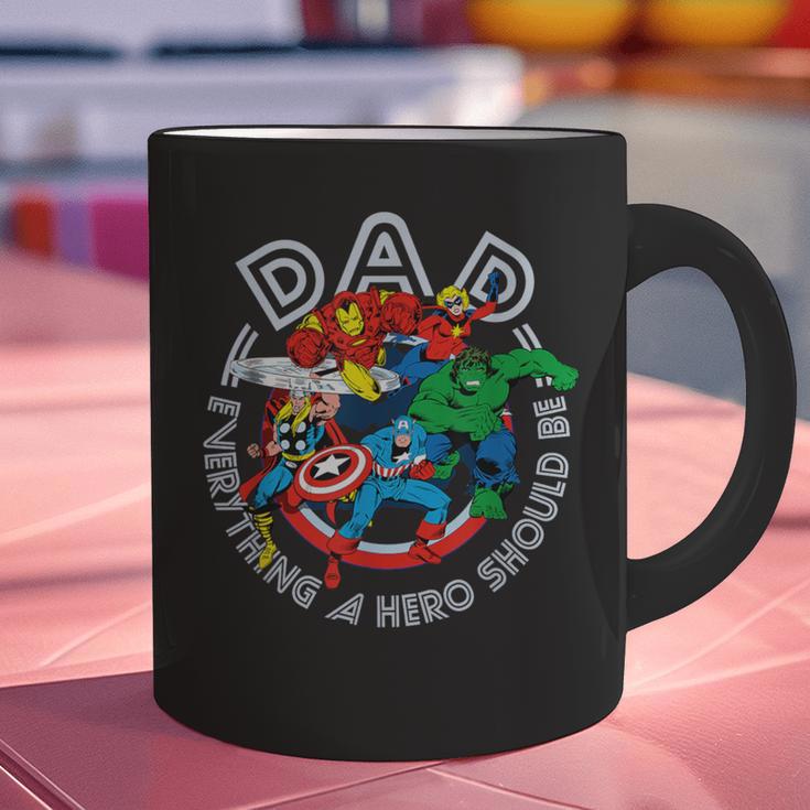 Marvel Comics Retro Classic Father's Day Avengers Hero Dad Graphic Print Coffee Mug