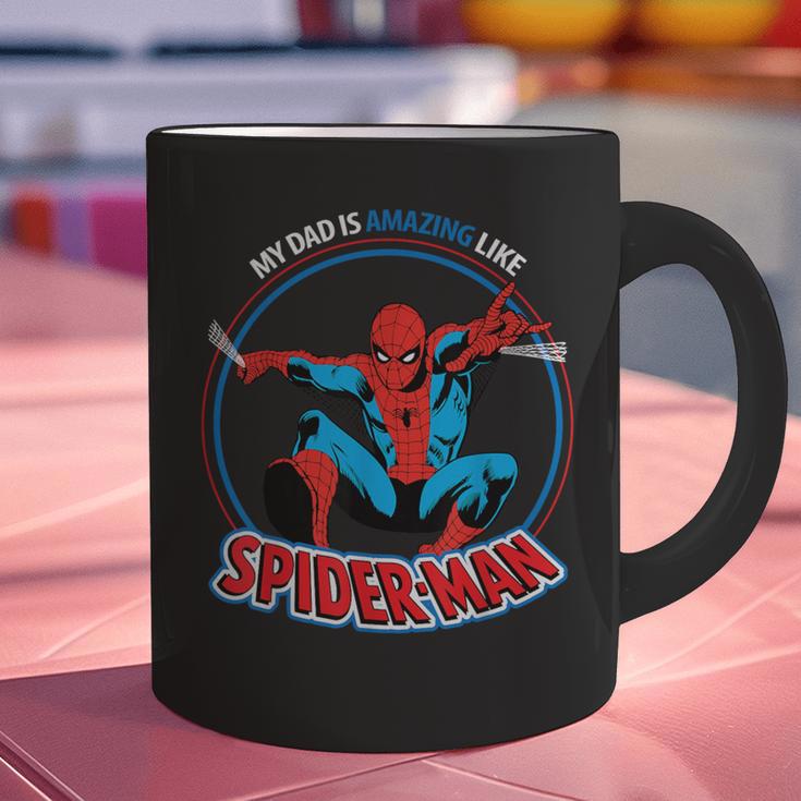 Marvel Dad Is Amazing Like Spider-Man Father's Day Graphic Print Coffee Mug