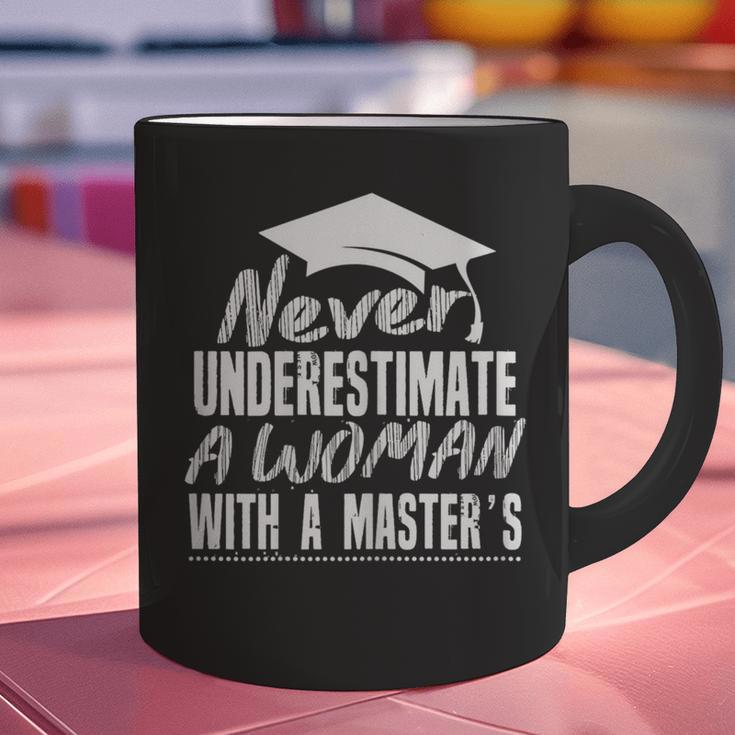 Master's Graduation Shirt For Women With Masters Degree Graphic Print Coffee Mug