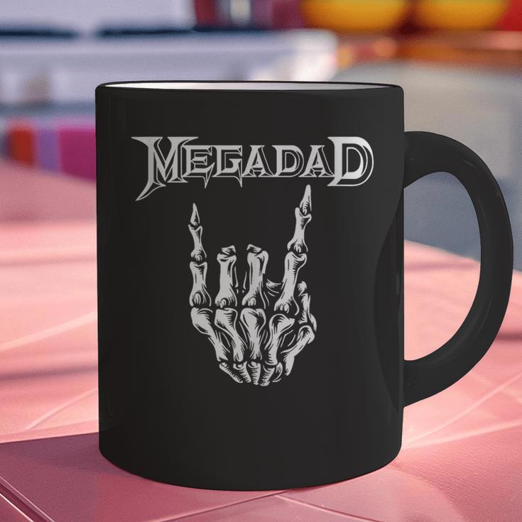 Megadad Retro 90s Hard Rock Band Heavy Metal Father's Day Graphic Print Coffee Mug