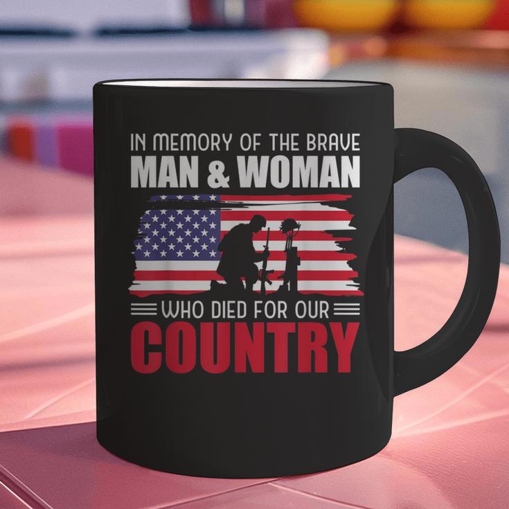 In Memory Of The Brave Man & Woman Memorial Day Graphic Print Coffee Mug