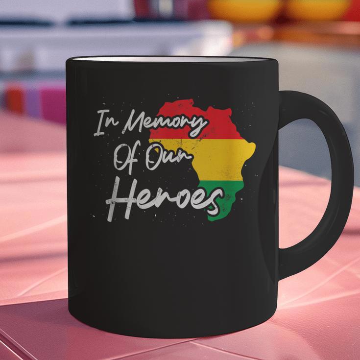 In Memory Of Our Heroes Pride Juneteenth Graphic Print Coffee Mug