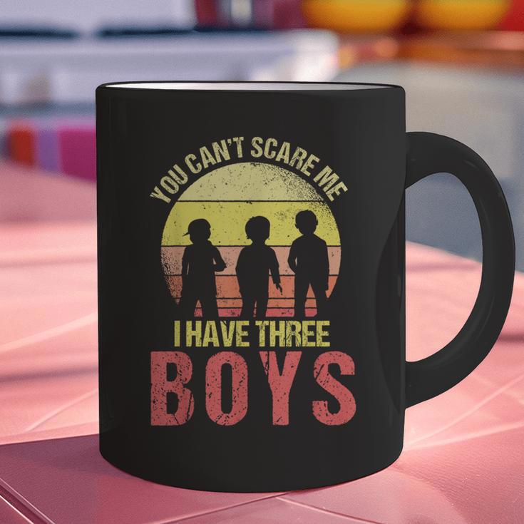 Mom Of 3 Boys Dad I Have Three Boys Dad Of 3 Boys Mom Of 3 Graphic Print Coffee Mug