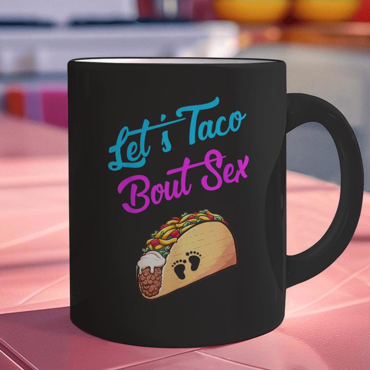 Mom Dad Let's Taco Bout Sex Gender Reveal Party Graphic Print Coffee Mug