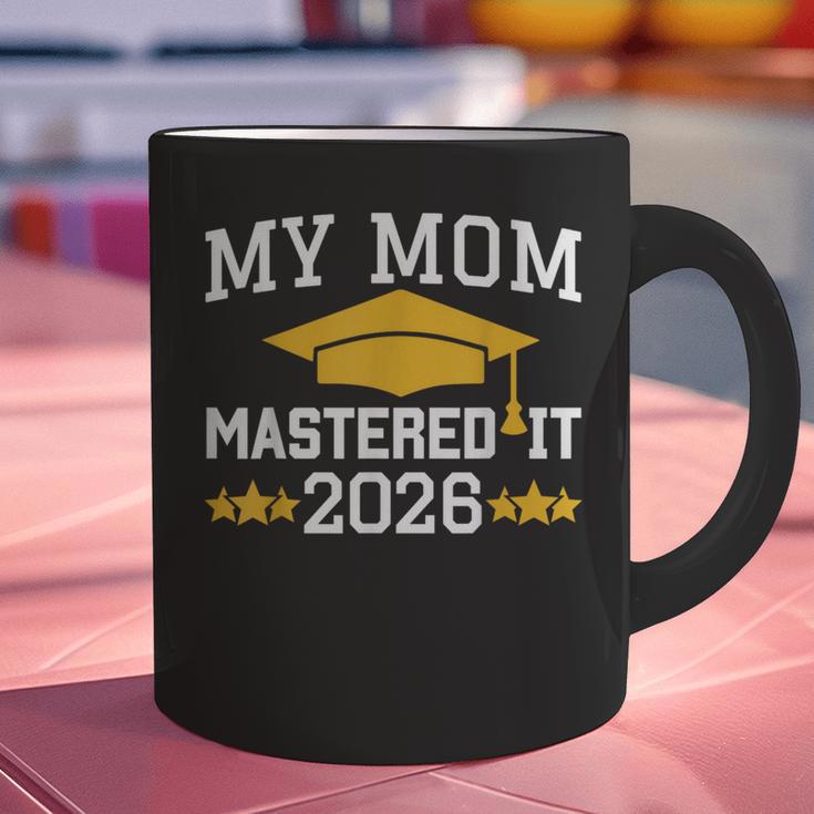 My Mom Mastered It Class Of 2026 Family Masters Graduation Graphic Print Coffee Mug