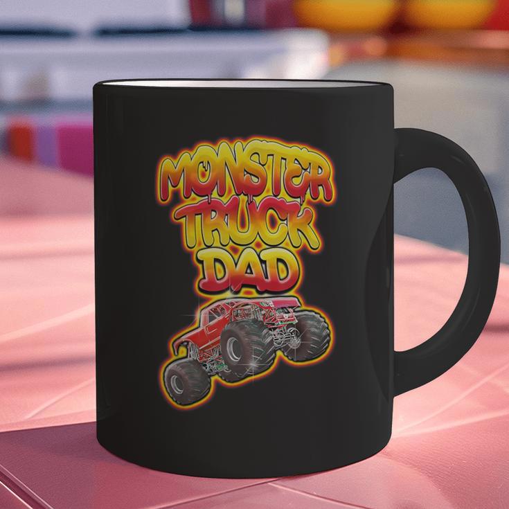 Monster Truck Dad Hot Red Graffiti Style Graphic Print Coffee Mug Monster Truck Dad Hot Red Graffiti Style Graphic Print Coffee Mug