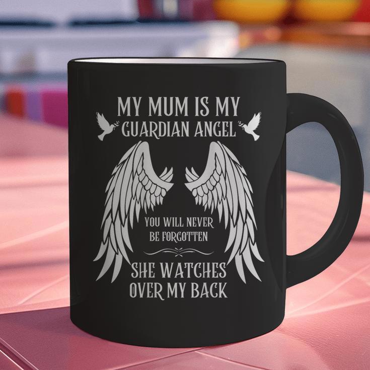 My Mum Is My Guardian Angel In Heaven Memory Memorial Tees Graphic Print Coffee Mug