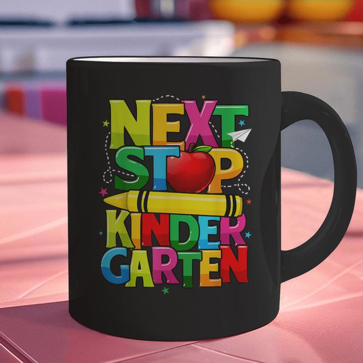 Next Stop Kindergarten Preschool Graduation 2023 Boys Girls Graphic Print Coffee Mug