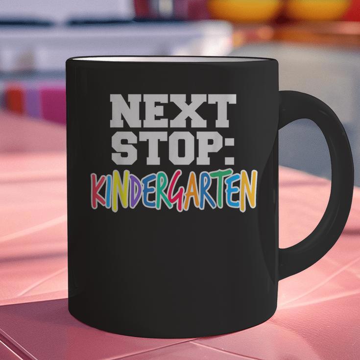 Next Stop Kindergarten Tshirt For Preschool Graduation Graphic Print Coffee Mug