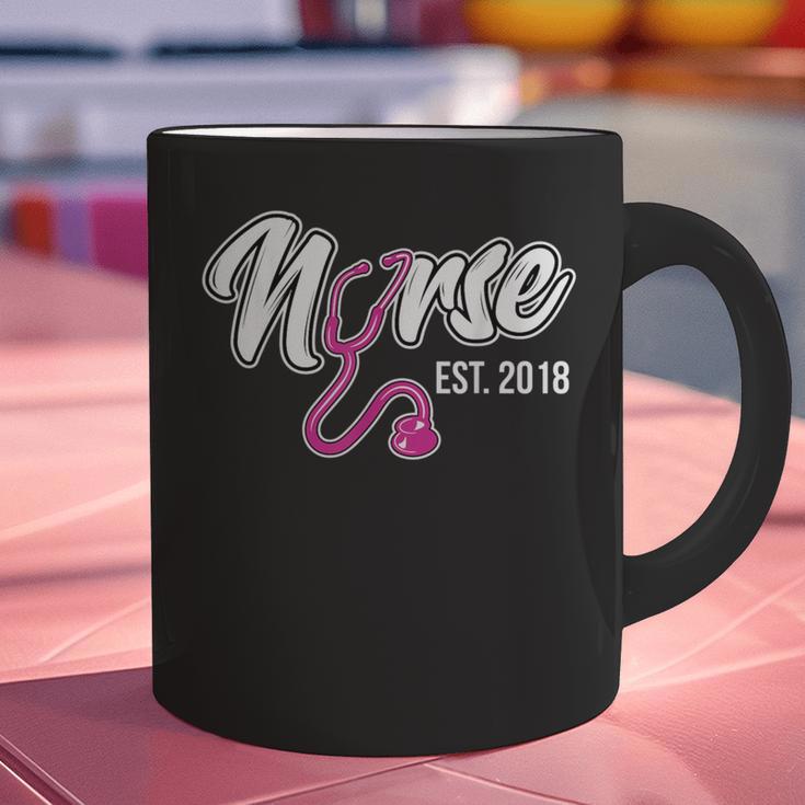 Nursing Graduation Nurse Est 2018 T-Shirt Graphic Print Coffee Mug