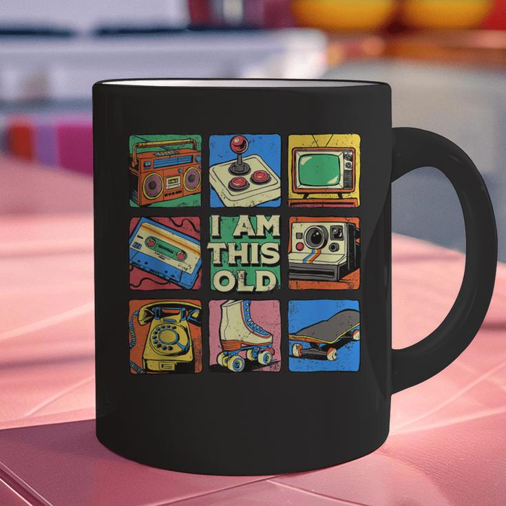 I Am This Old Retro Vintage Nostalgia 80s 90s Cassette Tape Graphic Print Coffee Mug