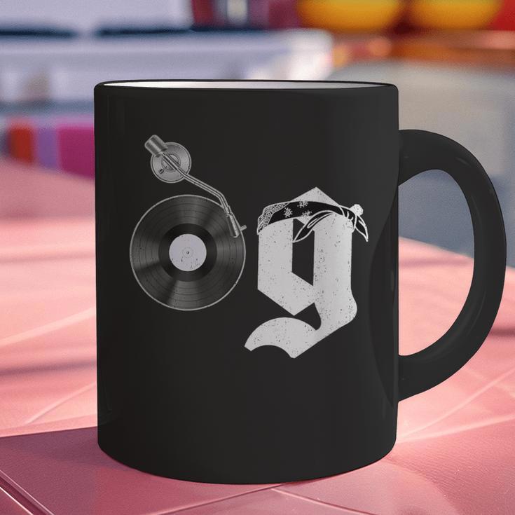 Old School Dad OG Hip Hop Head Vinyl Retro 80s90s Nostalgia Graphic Print Coffee Mug