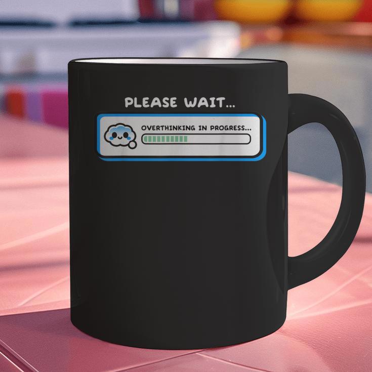 Overthinking In Progress Introvert Please Wait Graphic Print Coffee Mug