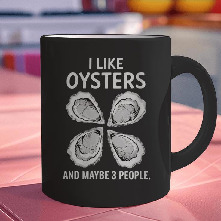 I Like Oysters And Maybe Three People Saying Introvert Graphic Print Coffee Mug I Like Oysters And Maybe Three People Saying Introvert Graphic Print Coffee Mug