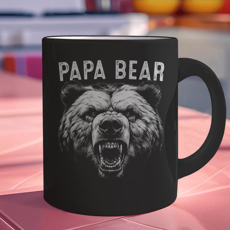 Papa Bear Best Idea Fathers Day Bear For Men Dad Graphic Print Coffee Mug