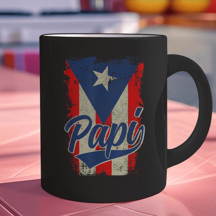 Papi Puerto Rican Dad Puerto Rico Pride Boricua Father's Day Graphic Print Coffee Mug