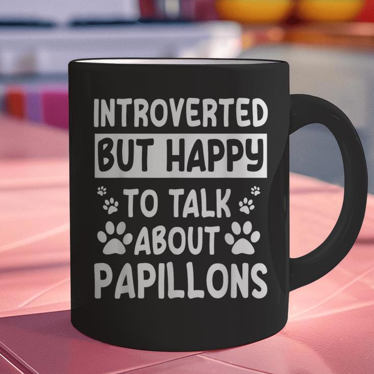 Papillon Dog Owner Introverted Spaniel Breed Fur Parent Graphic Print Coffee Mug