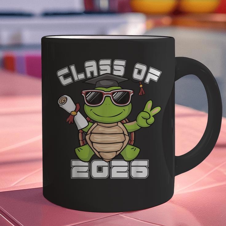 Peace Sign Hand Turtle Class Of 2026 Graduation Graphic Print Coffee Mug