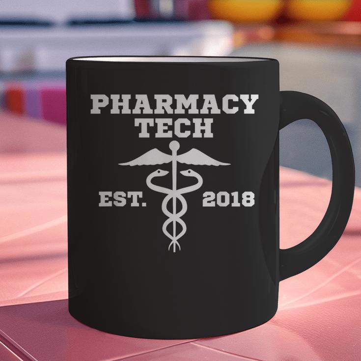 Pharmacy Tech GraduationShirt Student Est 2018 Graphic Print Coffee Mug
