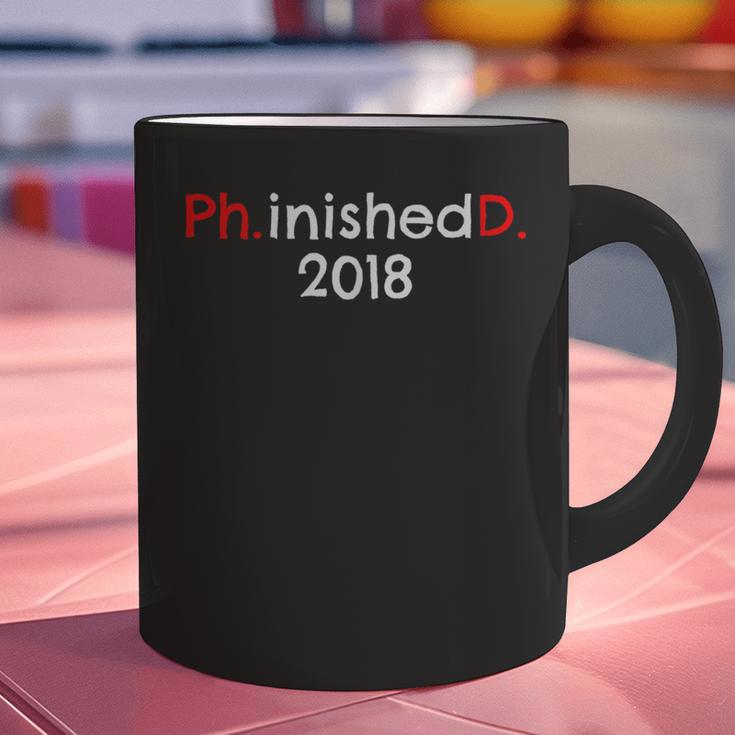 PhD Graduation PhinisheD Finished 2018 Tshirt Graphic Print Coffee Mug
