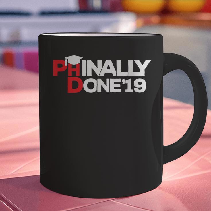 Phinally Done Graduation 2019 Phd Shirt Graphic Print Coffee Mug