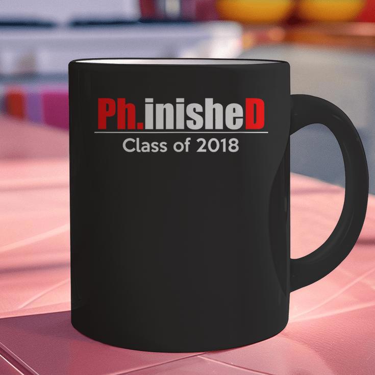Phinished PhD Graduation T-Shirt For Men And Women Graphic Print Coffee Mug