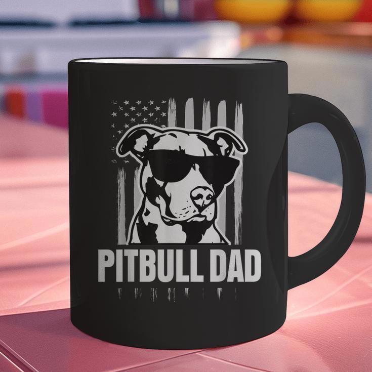 Pitbull Dad Men Pitbull Lover For Dog Dad American Flag Graphic Print Coffee Mug Pitbull Dad Men Pitbull Lover For Dog Dad American Flag Graphic Print Coffee Mug