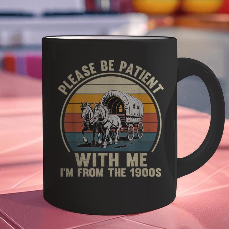 Please Be Patient With Me I'm From The 1900s Vintage Wagon Graphic Print Coffee Mug