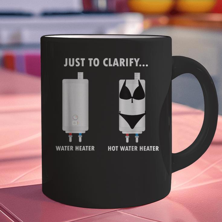 Plumber Hot Water Heater Plumbing Dad Joke Graphic Print Coffee Mug