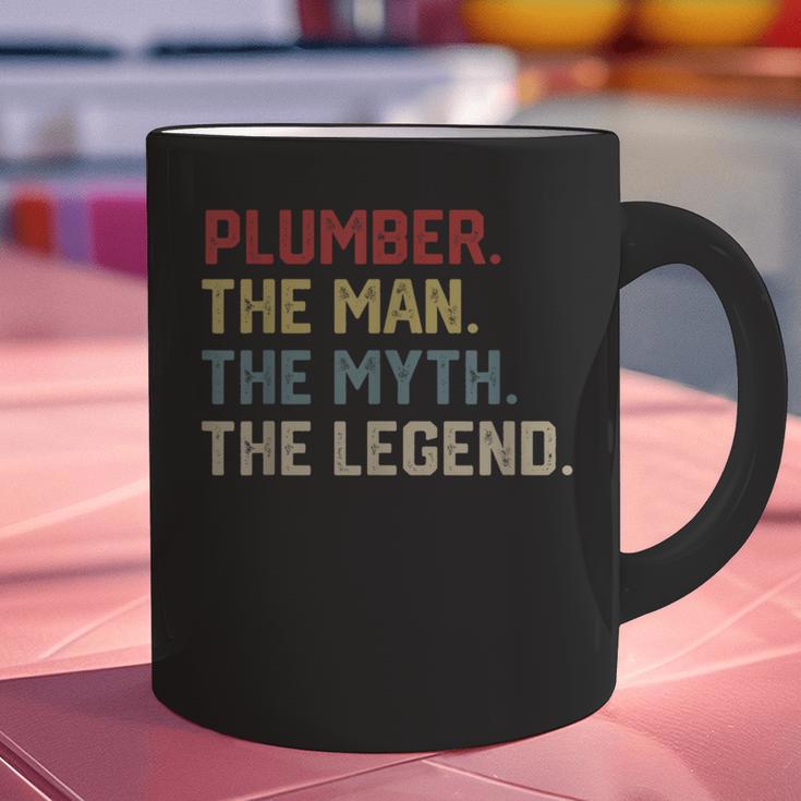 Plumber The Man The Myth The Legend Dad Hero Graphic Print Coffee Mug
