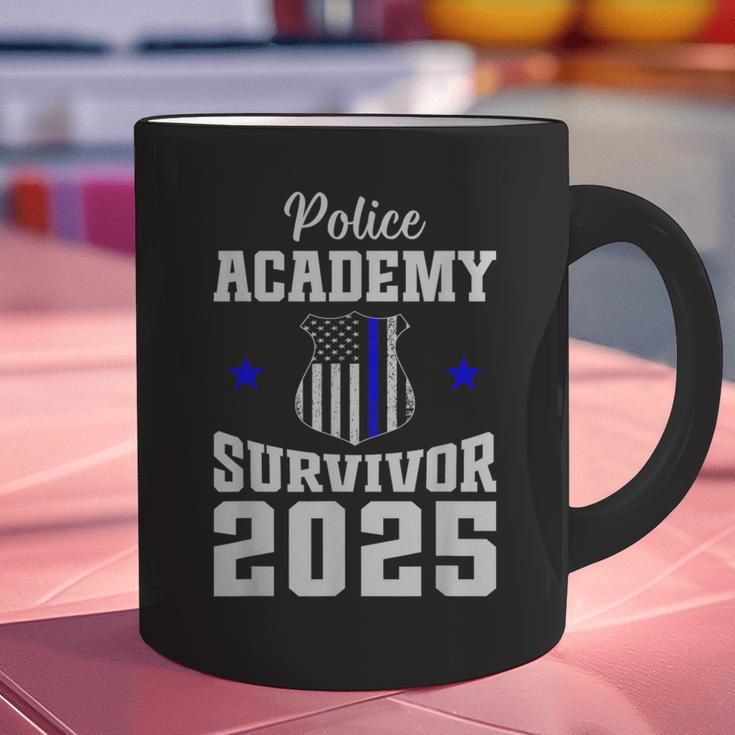 Police Academy Survivor 2025 Graduation Police School Graphic Print Coffee Mug