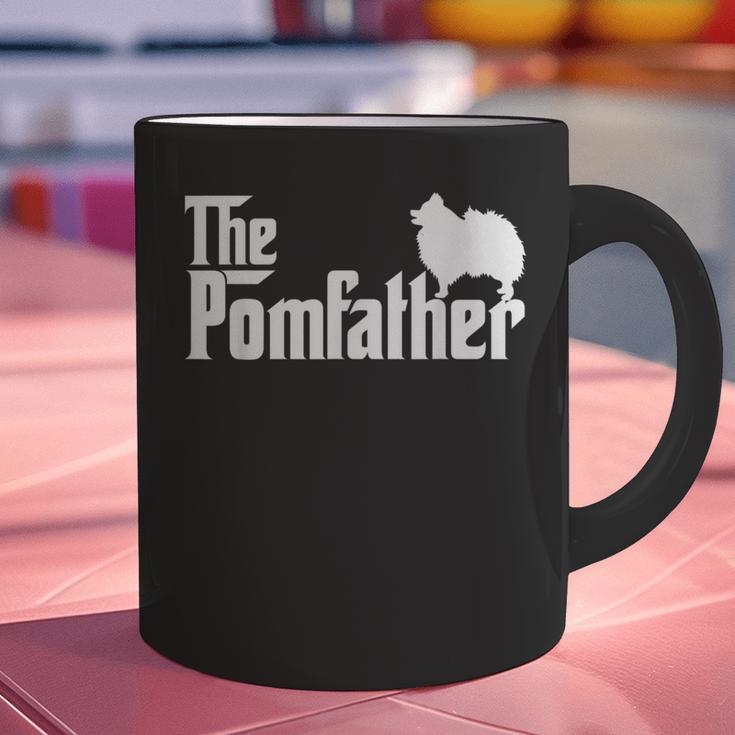 Pomeranian Father Dad The Pom Father Dog Lover Small Graphic Print Coffee Mug
