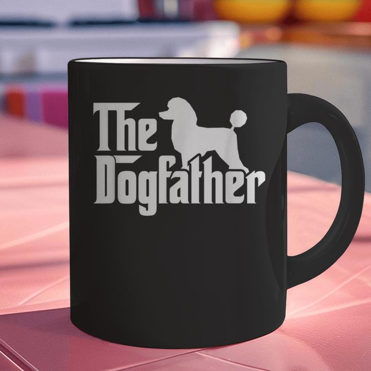 Poodle The Dogfather Cool Dog Daddy Dad Papa Father Men Kids Graphic Print Coffee Mug