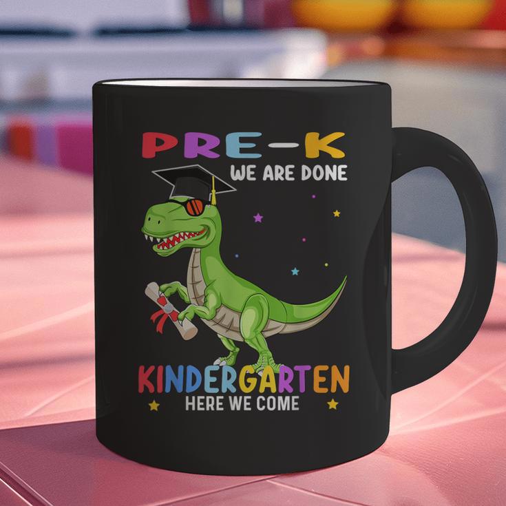 Pre k Graduation We Are Done Class 2023 Pre-k Dinosaur Boys Graphic Print Coffee Mug