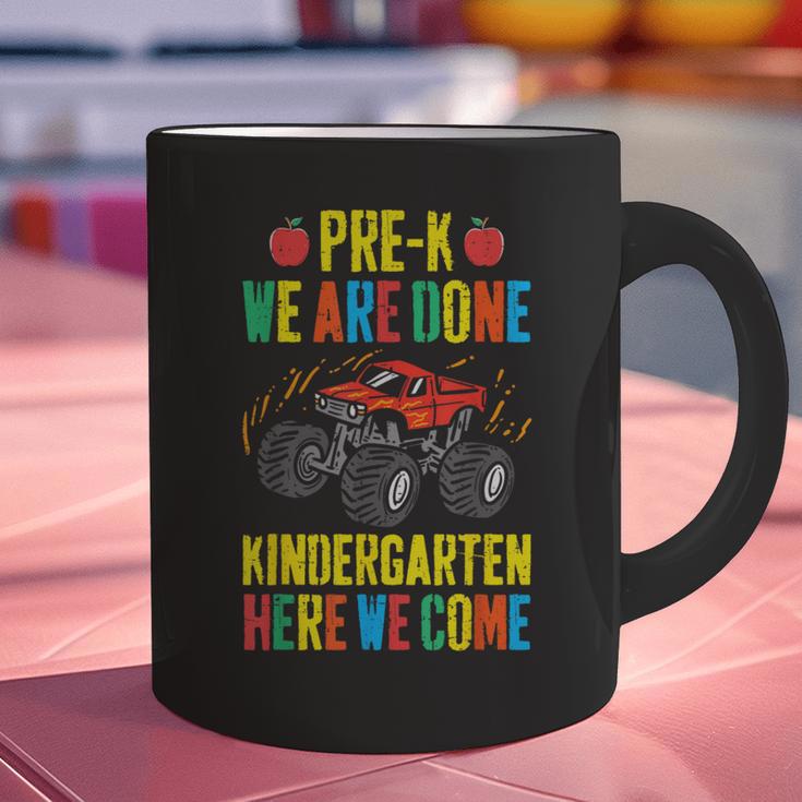 Pre-K Graduation Monster Truck Kindergarten Here We Come Graphic Print Coffee Mug