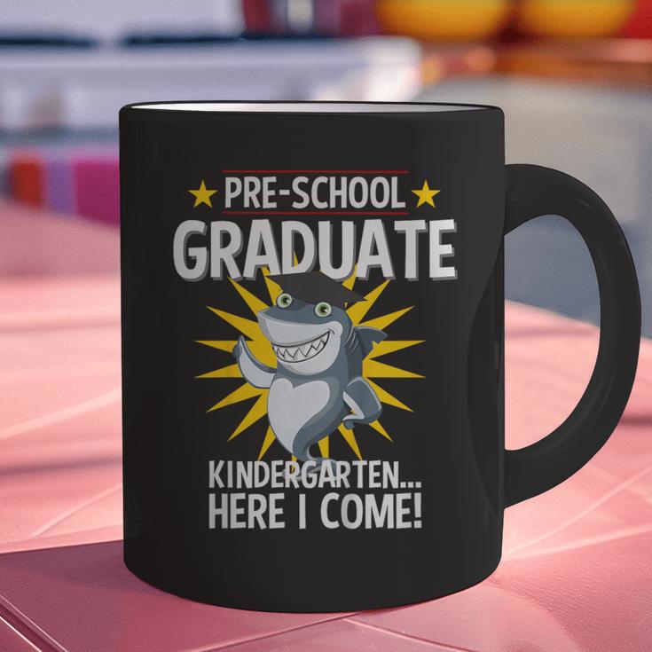 Pre K Graduation Shirts Shark Grad Toddler Graphic Print Coffee Mug