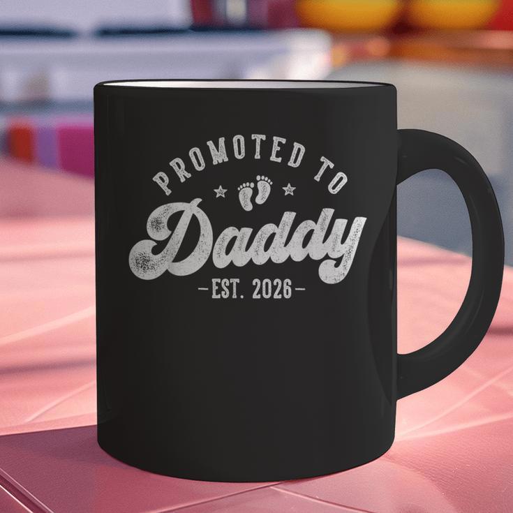 Promoted To Daddy Est 2026 First Time Dad Graphic Print Coffee Mug Promoted To Daddy Est 2026 First Time Dad Graphic Print Coffee Mug