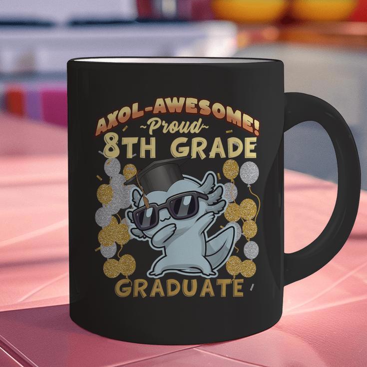 Proud 8th Grade Graduate Axolotl Graduation Eighth Graphic Print Coffee Mug