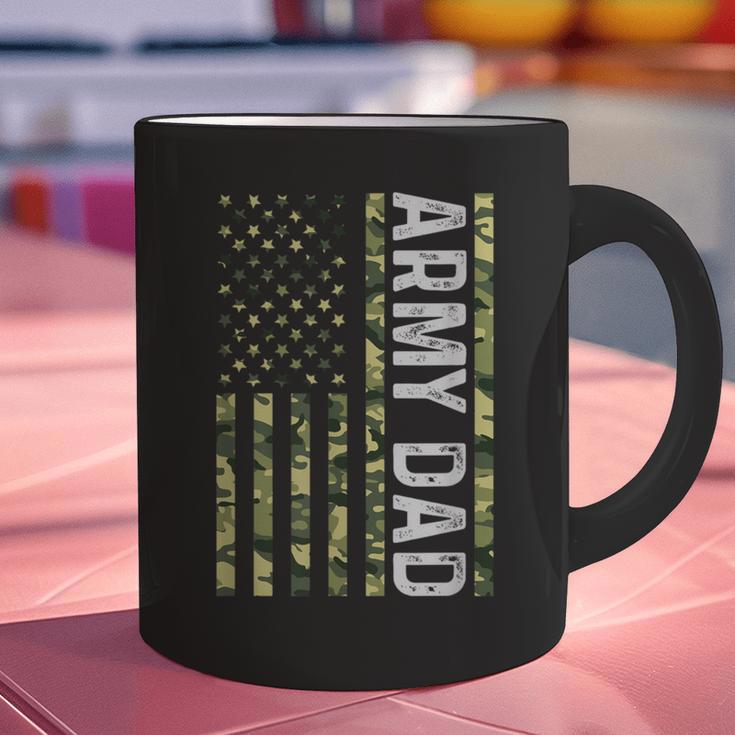 Proud Army Dad United States USA Flag For Father's Day Graphic Print Coffee Mug