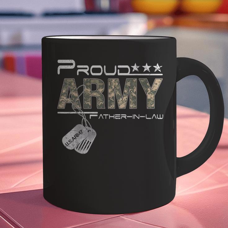 Proud Army Father-In-Law US Army Graduation Father-In-Law Graphic Print Coffee Mug
