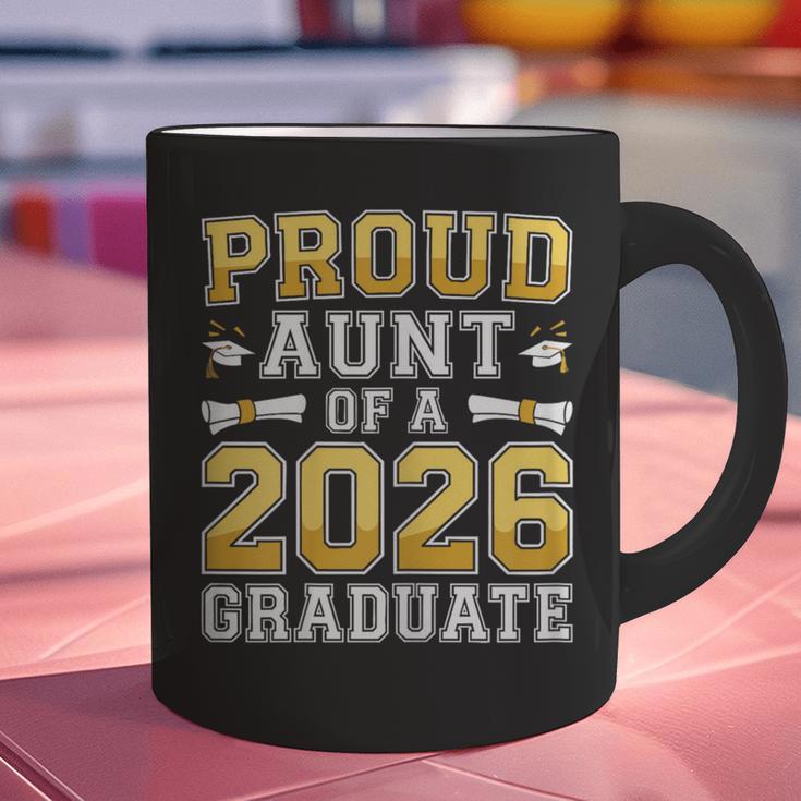 Proud Aunt Of A 2026 Graduate Shirt Class Of 2026 Graduation Graphic Print Coffee Mug