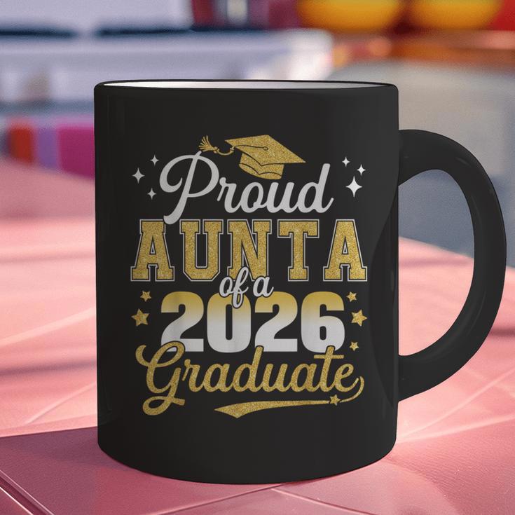 Proud Aunta Of a Class Of 2026 Graduate Senior Graduation Graphic Print Coffee Mug